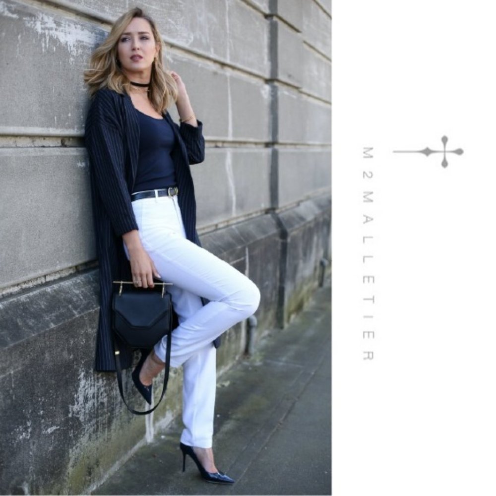 M2Malletier Amor/Fati Galaxy Black Leather Bag